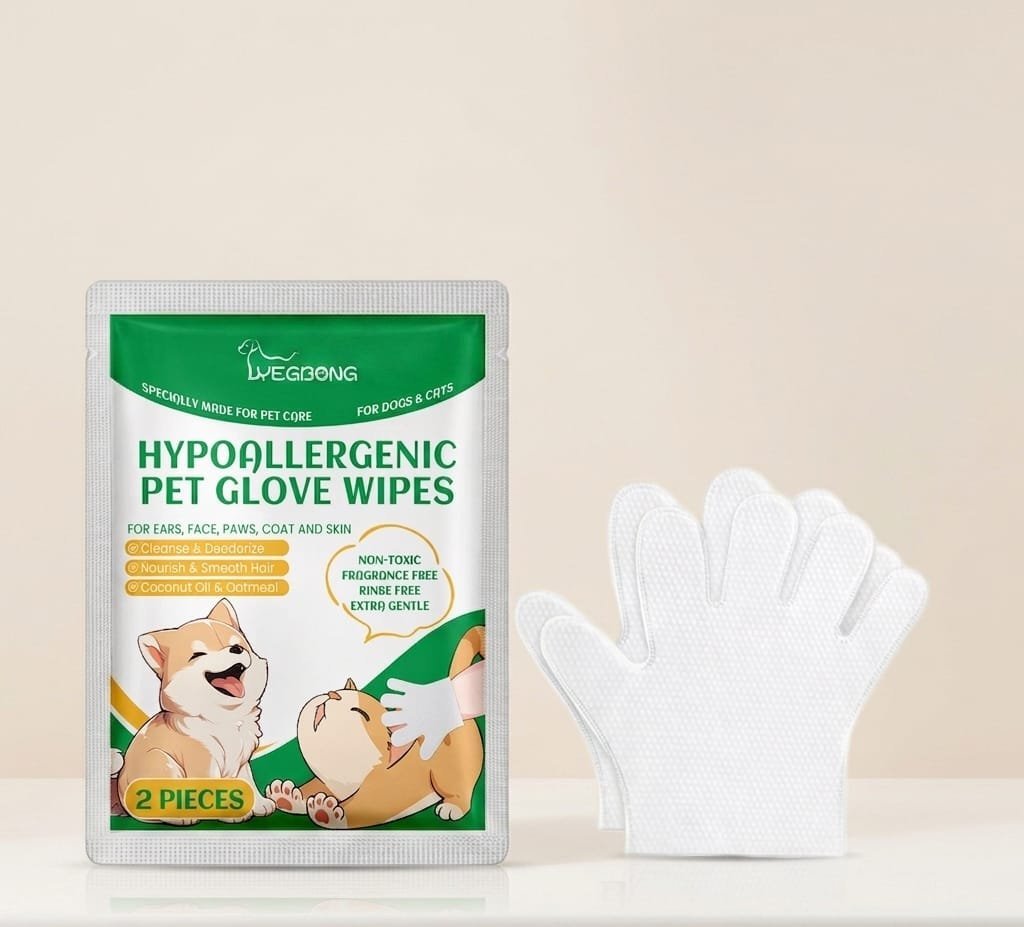 Pet Hair And Skin Gentle Cleaning Care Gloves